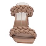 Dolce Vita Paily size 8 Chunky heels with light beige Braided straps​​​​​ Tan Photo 6