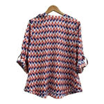 41Hawthorn Women Orange 3/4 Sleeve‎ Button Up Blouse 2X Plus Roll Tab Sleeves​​​ Photo 5