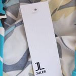 Jules & Leopold  Tropical Print Sleeveless Top NWT Size XL Blue and Yellow Blouse Photo 8