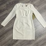 Nicole Miller ivory Keyhole cutout dress size 8 NWT 0128 Photo 2