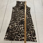 INC  Womens Small brown sand Leopard Halter Keyhole soft casual Party Dress Photo 8