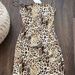 ANINE BING Valentine Stretch Silk Mini Dress in Cheetah Print Photo 2
