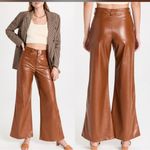 NWOT Enza Costa Vegan Leather Wide
Leg Pants Cognac, size 30 Orange Photo 1