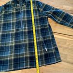 O'Neill O’Neill Blue & Green Plaid Fleece Half Zip Hoodie M Photo 4