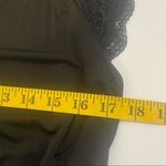 XOXO  Top Blouse Black High Neck Lace Sleeves Elastic Waist Cottage Core Sz Med Photo 4