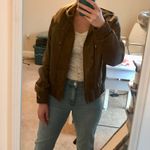 Brown Leather Jacket Size L Photo 0