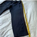 Lululemon  On The Fly Woven Track Black Stripe Pant in True Navy, Size 10 Photo 9