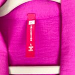 IC Collection Open Front Jacket Size Large Fuchsia Hot Pink Kimono Lagenlook Photo 2