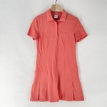 Outdoor Voices  Coral Stretch Cotton Short Sleeve Pleated Mini Polo‎ Tennis Dress Photo 1