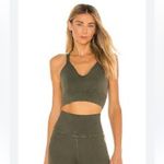 Free People Movement Women’s M/L Good Karma Racerback Crop Moss Green Yoga New Photo 14