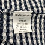 Jonathan Simkhai radial gingham fit and flare white and blue dress Photo 7