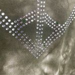 Weatherproof Medium Tie Dye Gem Rhinestone Peace Heart Y2K Shirt Top Hippie Photo 3