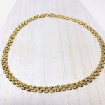looks real! Sterling/gold panthère link necklace, made in Italy Photo 6