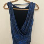 Helmut Lang  Blue Asymmetrical Ruched Cocktail Dress Photo 4