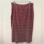 Anthropologie Maeve Rose Pink Alicia Sequined Midi Skirt Side Slit L Photo 8