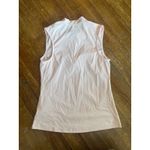 Bad Birdie Womens Golf Sleeveless Top Shirt Mock‎ Neck Peach XS Pink Photo 3