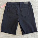 Tinseltown NWT Bermuda Shorts Size 3 Black Soft Stretch Denim Jean Frayed Hem Photo 6