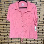 No Boundaries  Pink Arrow Button Front Top Size‎ XXL Photo 0