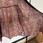 American Eagle Boho Burgundy Whimsigoth Velvet Trim Flowy Oversized Cardigan XS Photo 6