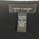 Cable & Gauge  Black Knit Embellished Neck Half Sleeve top S Photo 6