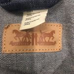 Levi's Dark Wash Blue Denim Jean Fitted Red Tab Classic Jacket Women's Size Small Photo 7