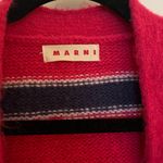 Marni Designer Striped Red/ Pink and Purple Women's Sweater Red Photo 4