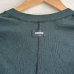 SKIMS Cotton Rib Henley Dress in Spruce, Size XXS Photo 7