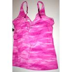 Under Armour NWT Womens Studio Lux  New XS Top Bra Pink Camo Yoga Pilates Barre Photo 8