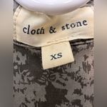 Cloth & Stone  gray vneck collared long sleeve shirt dress Photo 5