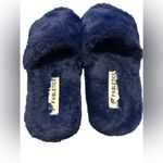 Fabletics  Faux Fur Slipper
Slides Royal Blue Size 8 Photo 1
