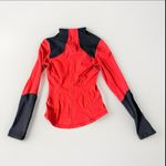 Lululemon Forme Jacket Womens 4 Athleisure Full Zip Stretch Luon Mesh‎ Vents Red Photo 4