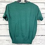 Amanda Smith  Ribbed Green Cotton Sweater w/‎ Fitted Waist & Sleeves [Size Large] Photo 3