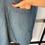 Vintage 90s Denim Jean Dress Boxy Teacher Academia Blue V Photo 4