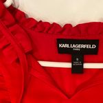 Kara NYC Karl Lagerfield Red Long sleeve Blouse Photo 2