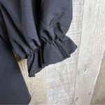 ZJCT Black Baby Doll Dress with Layers & Puff Sleeves Wear On or Off Shoulders Size XL Photo 5