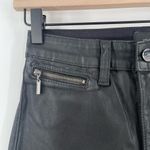 joe's jeans Size 24 The Bella 11" High Rise Skinny Coated Black Denim Stretch Photo 5