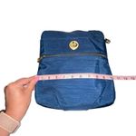 Baggallini Hanover Crossbody Bag Blue Nylon Turn Lock Adjustable Strap Medium Photo 5