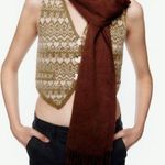 ZARA NWT  JEWEL BUTTON JACQUARD VEST Photo 4