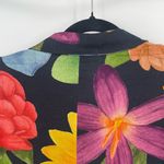 CAROLINA‎ K Women's Black Floral Print Notched Lapel Oversized Blazer Size Small Photo 8