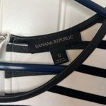 Banana Republic  White & Black Striped Short Sleeve Dress Size 12 Photo 2