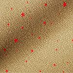 Victoria Beckham Printed Hammered Satin Star Mini Dress in Sandstone/Satsuma Red Photo 4