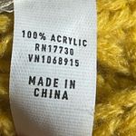 Mossimo Supply Co. Yellow Cable Knit Scarf Fringe Tassel Acrylic Winter NWT Photo 3