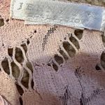 Jenny Yoo Cleo Pink Lace Snap Back Layover Cropped Top Sz XS Photo 4