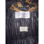 Annique vintage black pleated plunge pencil lingerie nightgown size‎ medium Photo 3