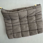 Tarte Quilted Puffy Makeup cosmetic travel bag Gray Photo 0