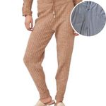 Rainbow Sandals Rainbow Gray Ribbed Knit Drawstring Women Joggers Pants Size Medium Lounge Photo 0