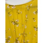 Hollister Yellow Floral Long Sleeve Wrap Blouse Top Womens Size Large Y2K Photo 7
