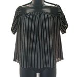 Free Kisses medium black and white striped off shoulder Photo 0