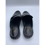 Adrianna Papell Panama Black Crinkled Patent Leather Studded Mules Photo 3