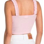 Abound pink ruffle crop tank top cami Photo 1